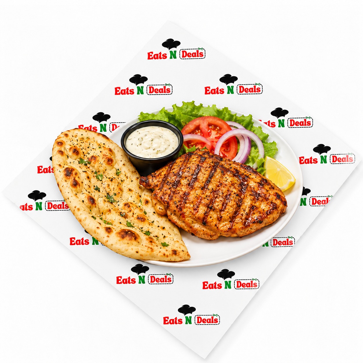 Grilled Chicken Steak & Naan